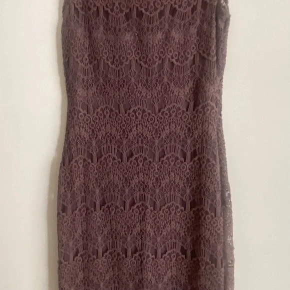 Free People Lavendar Lace Bodycon Dress With Slip, Size Small - Picture 4 of 6